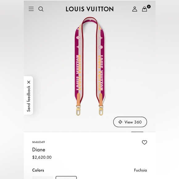 🔥24hrs only🔥Louis Vuitton Logo Shoulder Strap Jacquard Wide Neutral, Pink - Picture 15 of 16